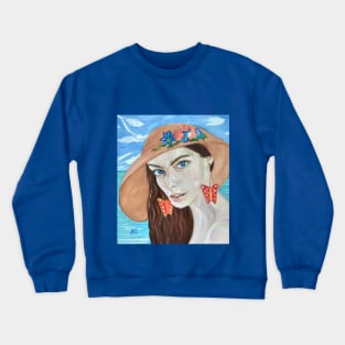 The Girl and the Sea Crewneck Sweatshirt